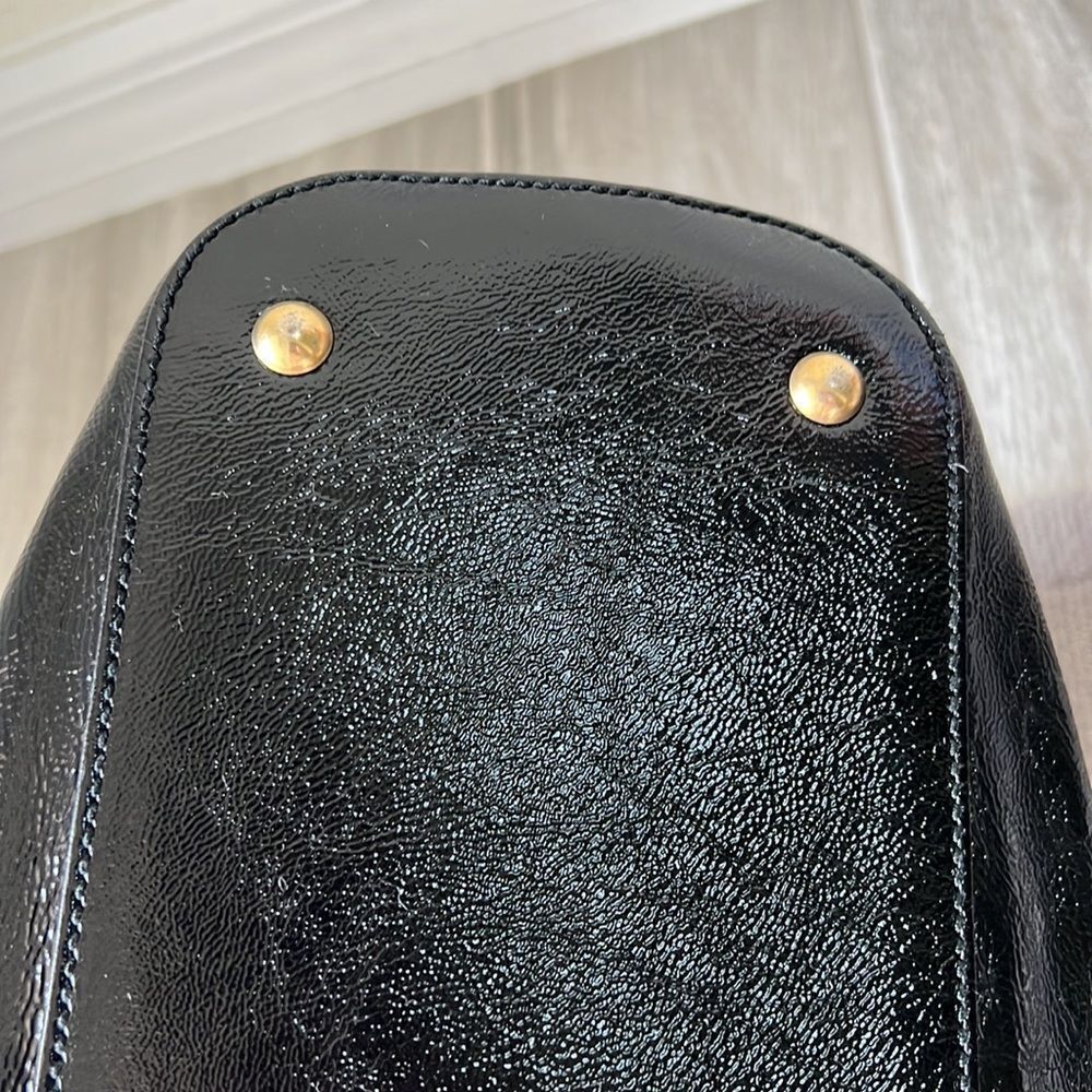 YSL Black Patent Leather Muse Bag - Picture 8 of 8